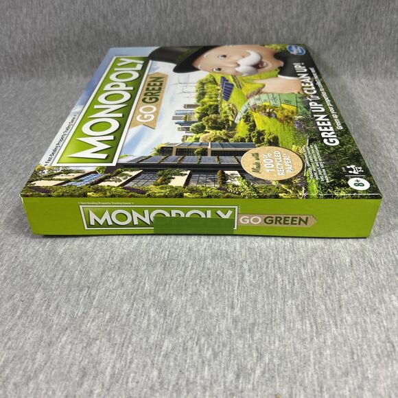 Hasbro Monopoly Go Green Edition Board Game - Picture 6 of 10